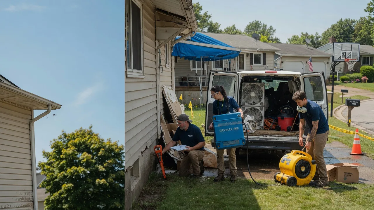 Ceiling Leak Cleanup in Plainfield, WI near me